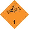 Знак перевозки опасных грузов "Класс 1"Взрывчатые вещества и изделия"